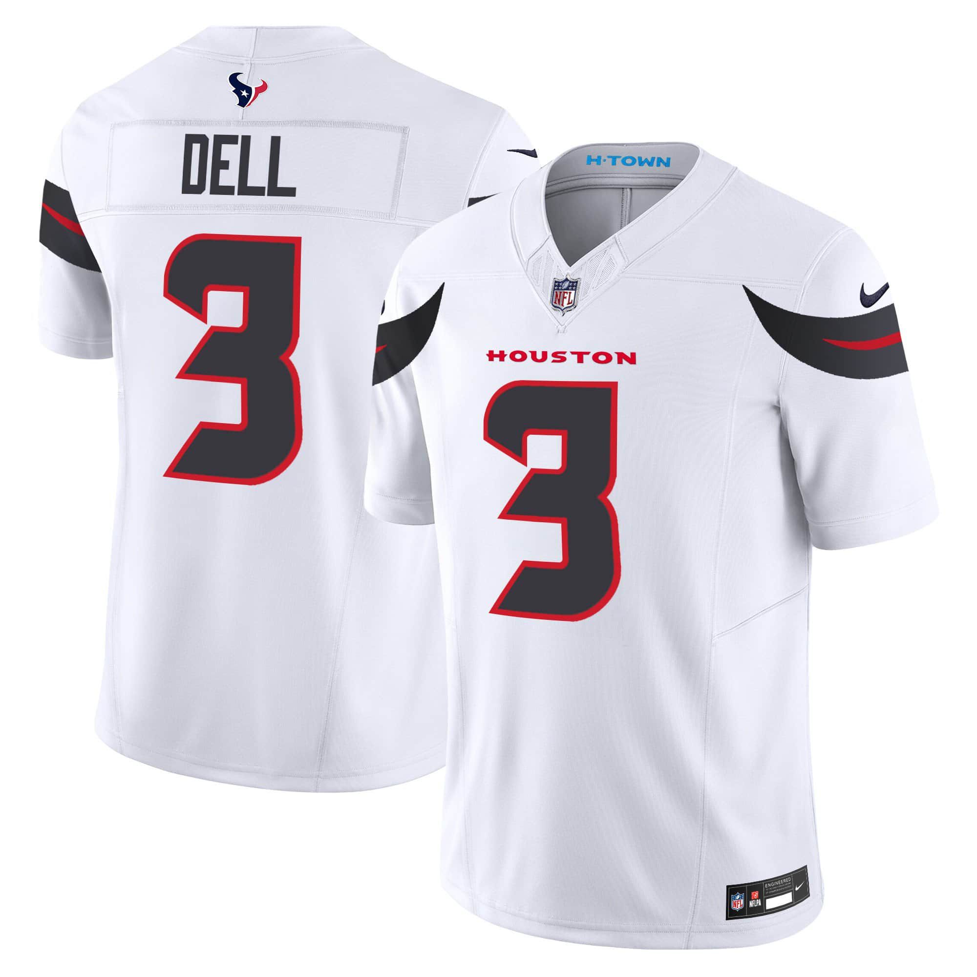 Men Houston Texans #3 Dell White 2024 Nike Vapor Limited NFL Jersey